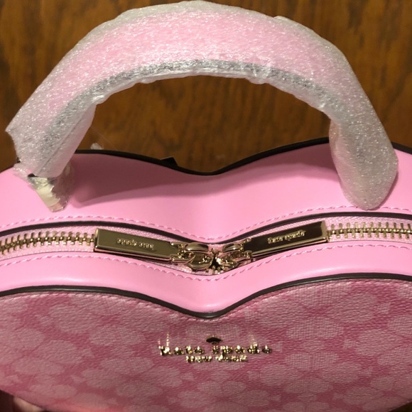 NWT-Kate Spade-SET-Spade Flower-Love Shack 3D Heart🩷Crossbody & Card Holder-$498 - Picture 7 of 16